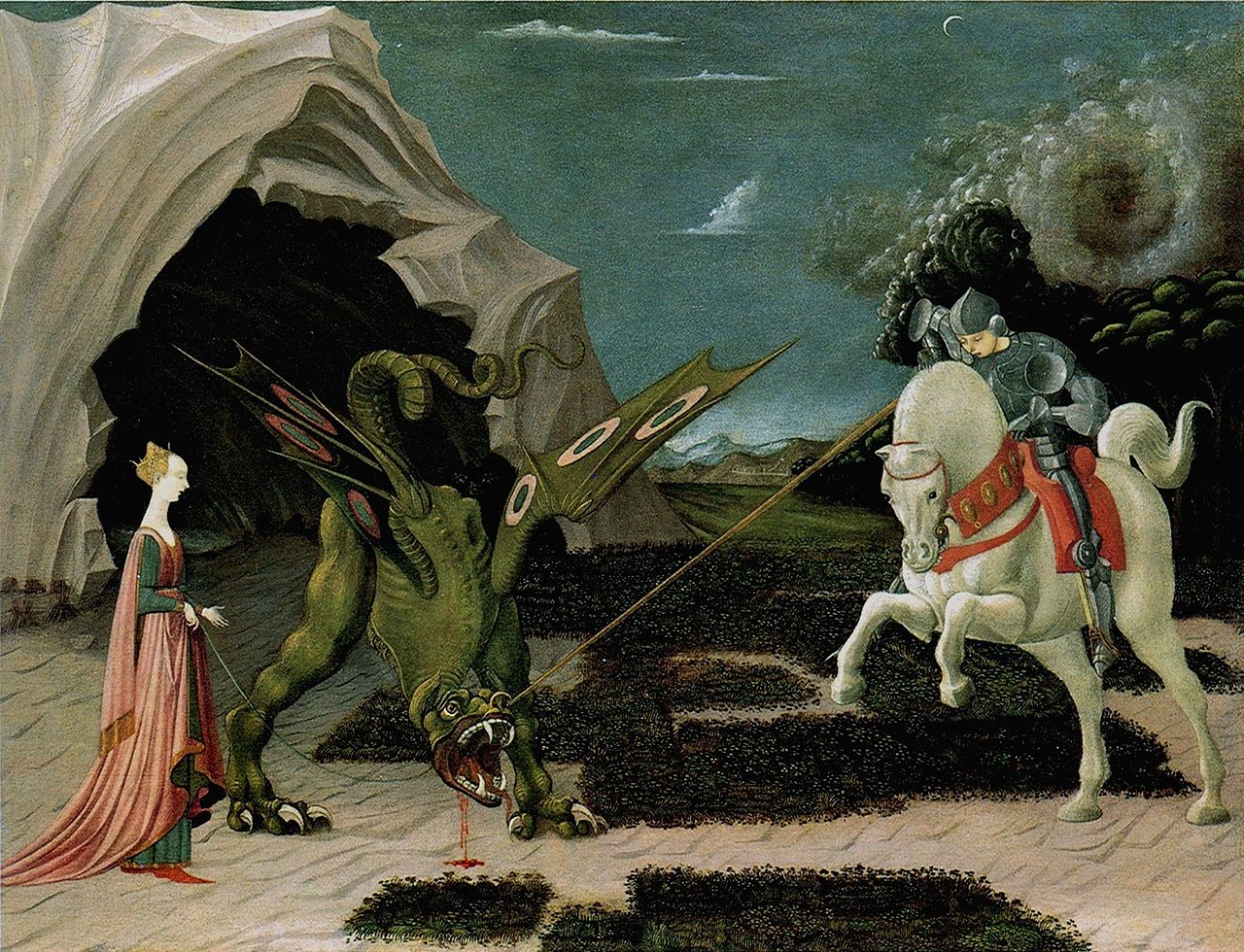 San Giorgio e il Drago - dipinto di Paolo Uccello